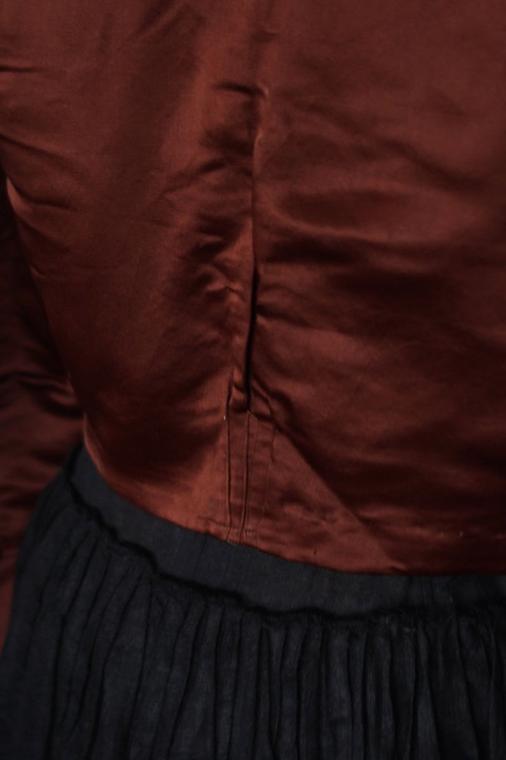 Victorian Orange Silk Jacket