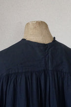 Antique French Cotton Gathered Long Dress