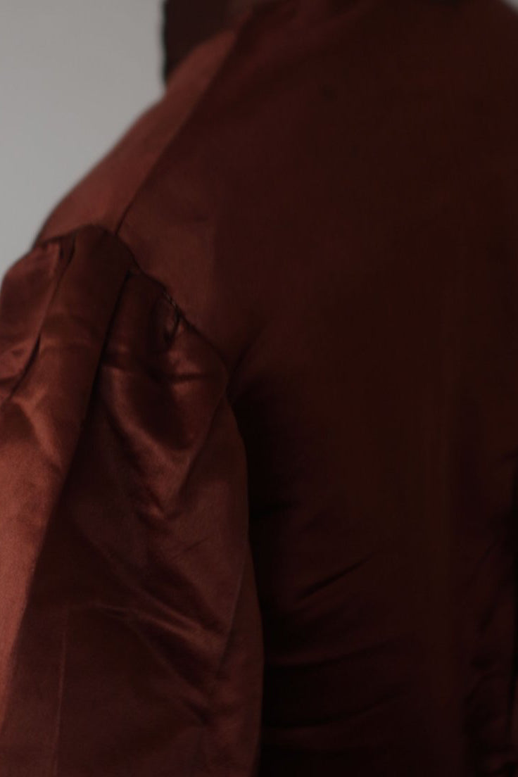 Victorian Orange Silk Jacket