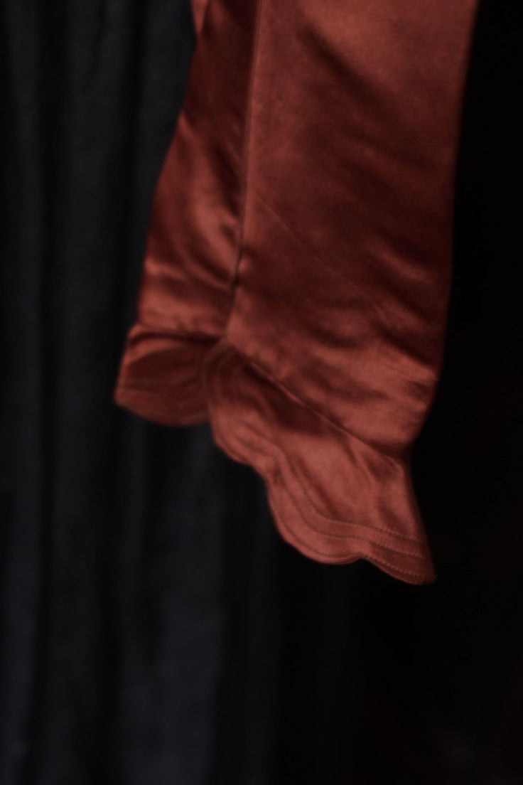 Victorian Orange Silk Jacket