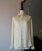 1980's Ivory Silk Shirt