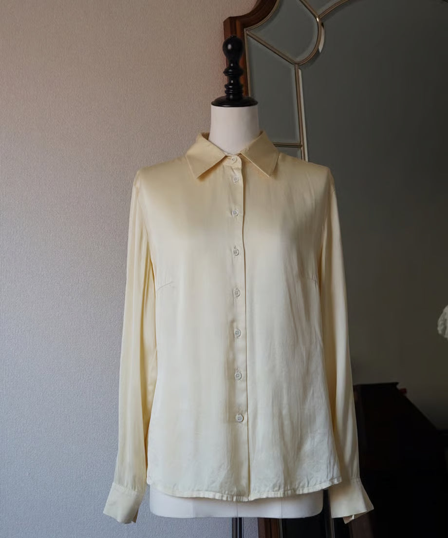 1980's Ivory Silk Shirt
