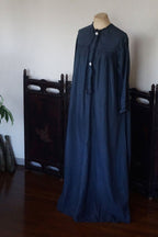 Antique French Cotton Gathered Long Dress