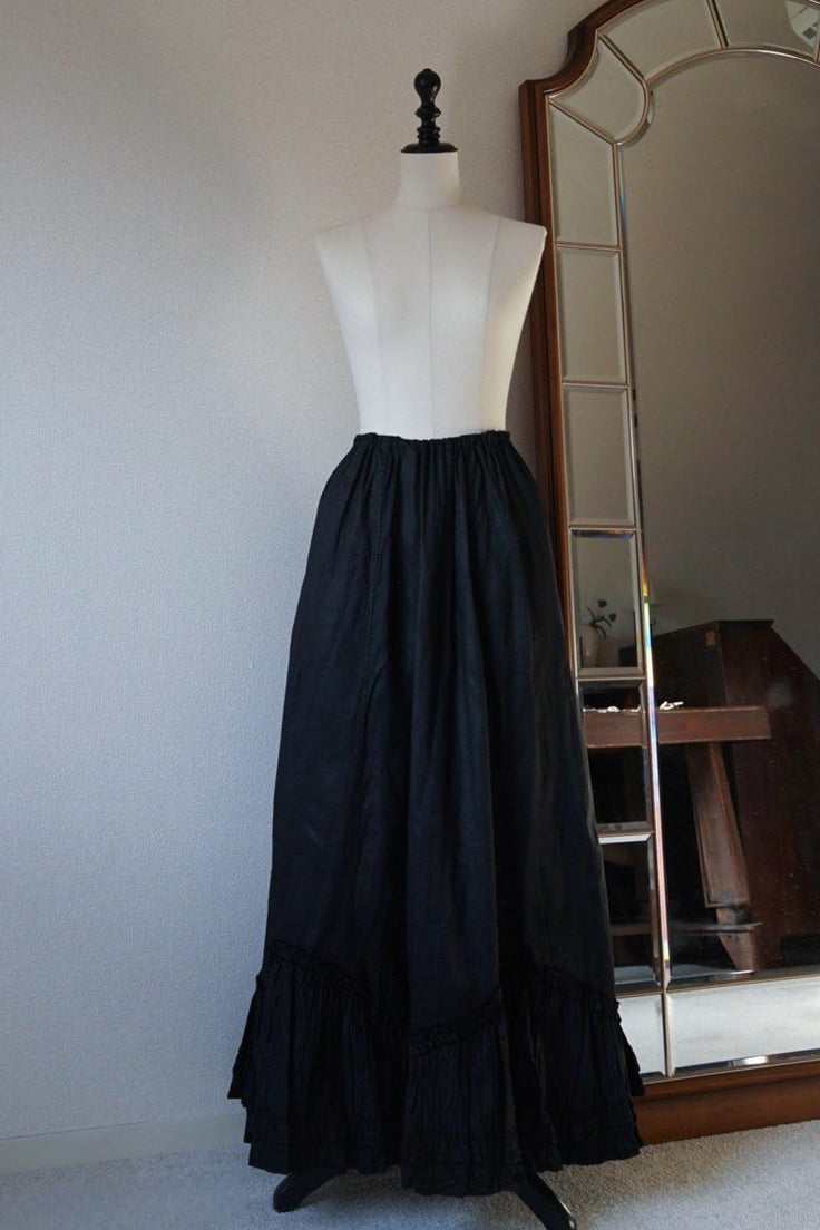 Victorian Mourning Black Skirt