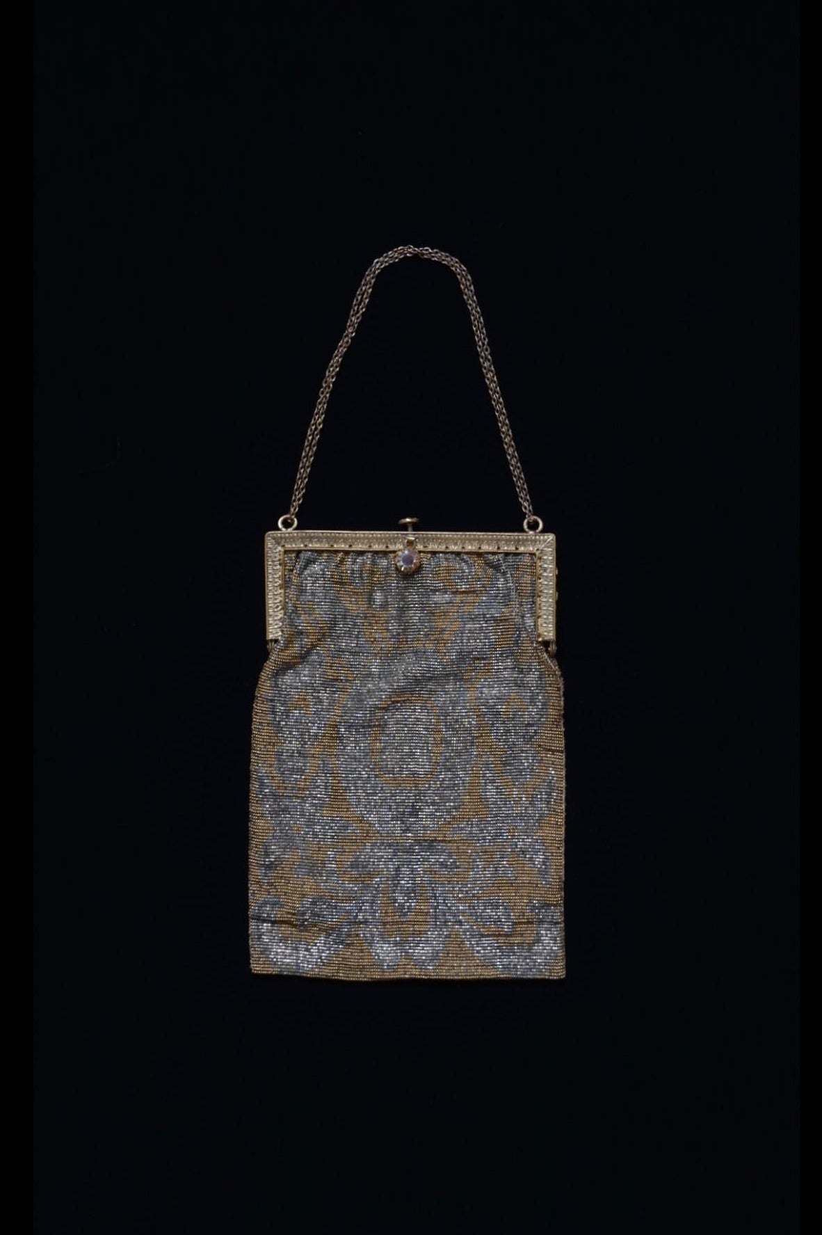 Antique French Micro Beads Bag