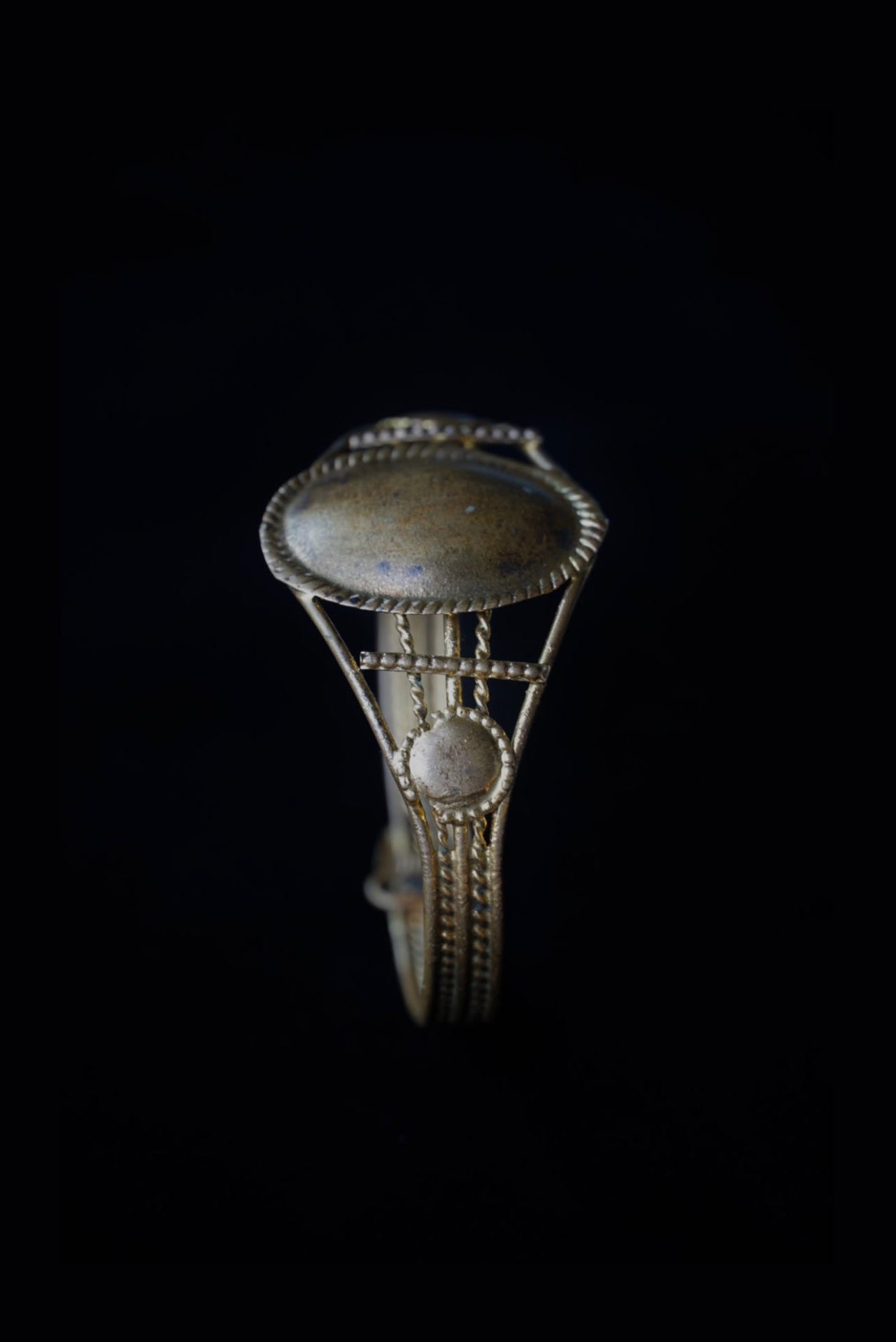 Victorian Brass Wire Bangle