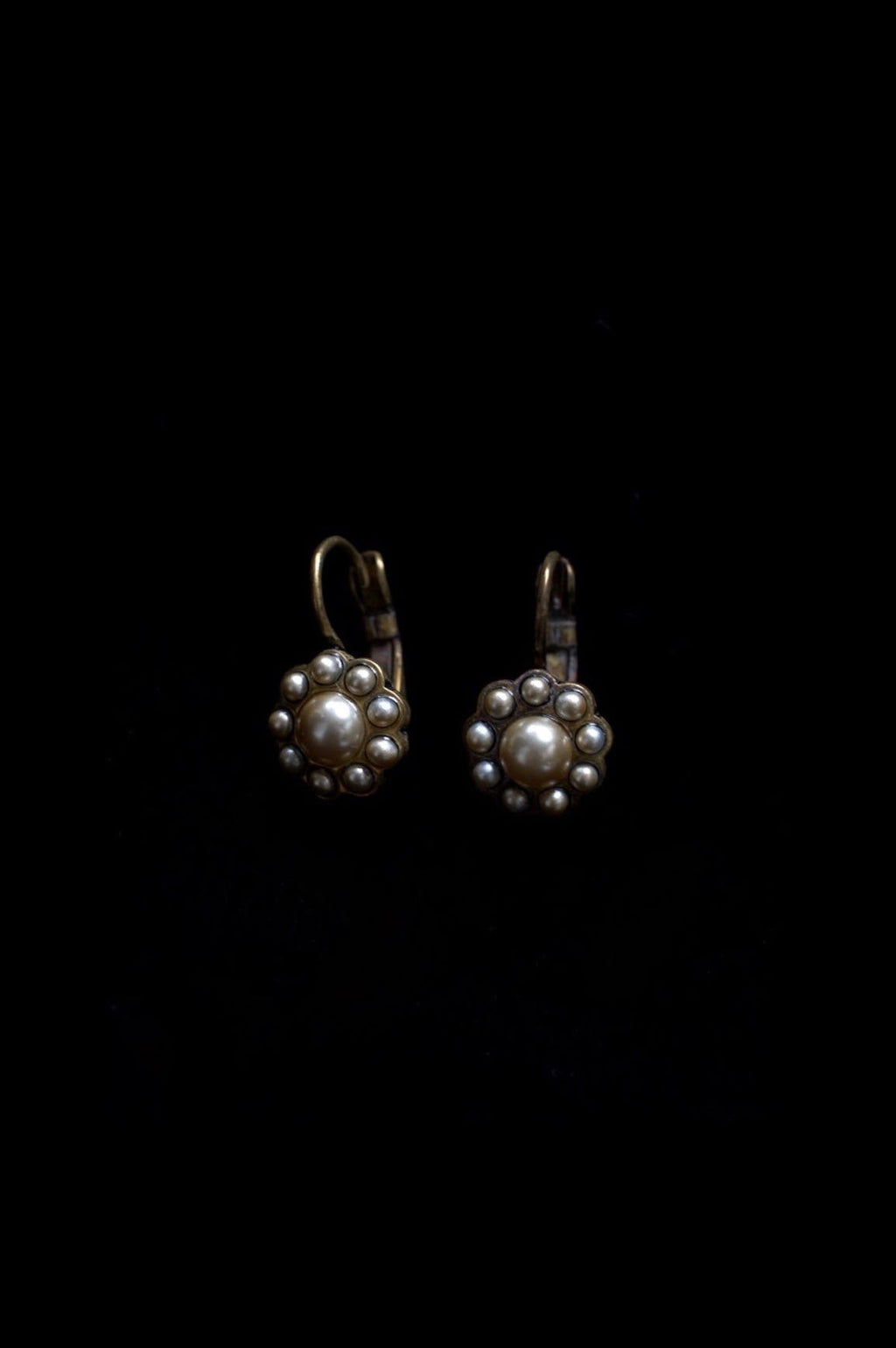 Edwardian Glass Pearl Earrings