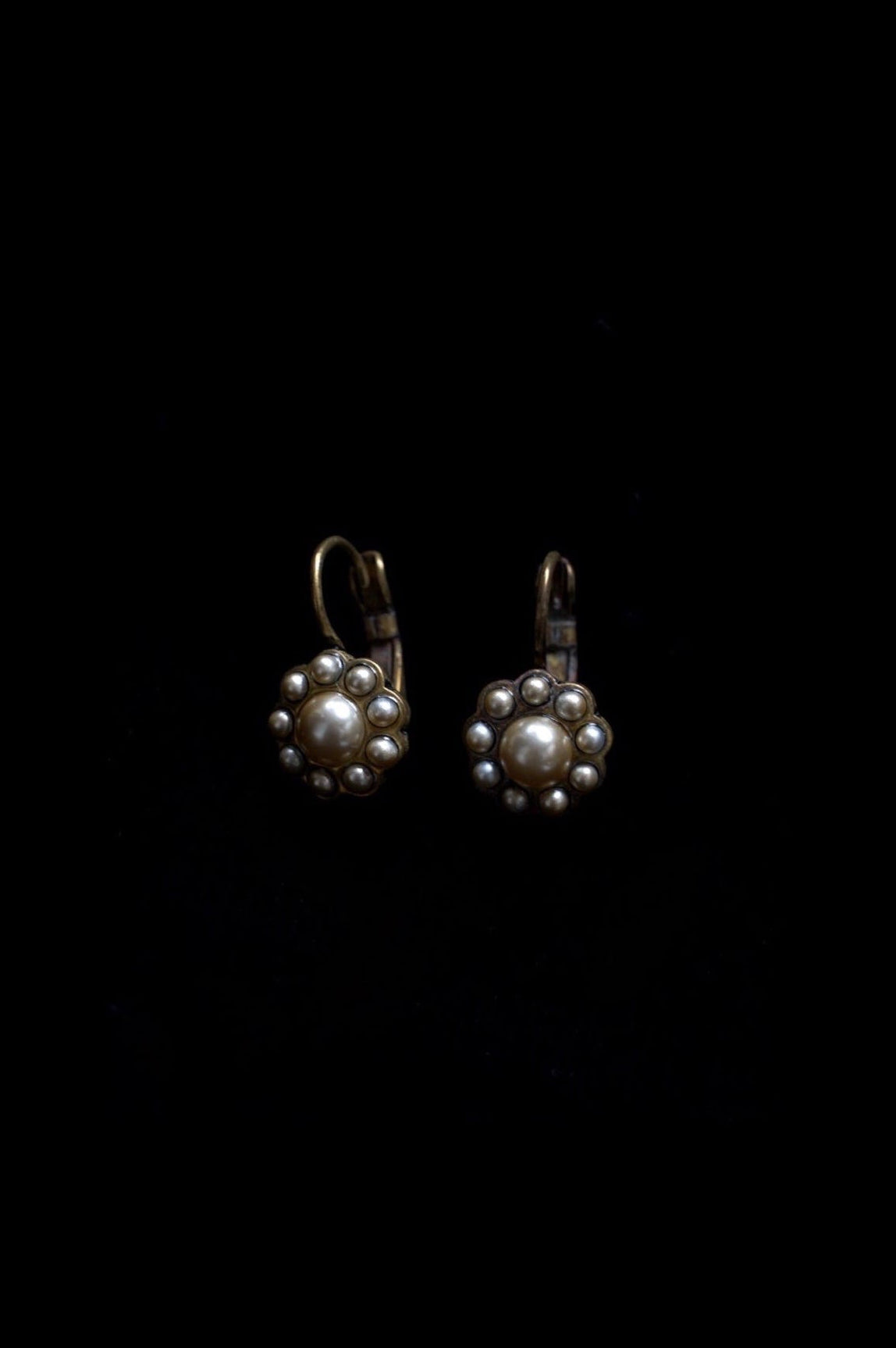 Edwardian Glass Pearl Earrings