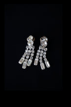 Vintage Glass Chandelier Earrings
