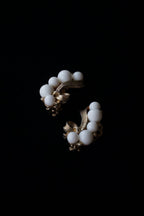 1960's Kramer White Earrings