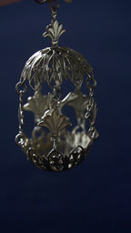 Vintage Filigree Bird Cage Earrings